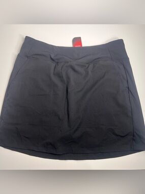 Santiny Women's Black Athletic Skort XL NWT Hiking Golf Tennis Skirts Pockets